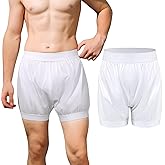 Carer Adult Diaper Cover Unisex Washable Incontinence Boxer Briefs Enclosed Elastic, Widened Waistband Design Leakproof Incontinence Underwear for Men Women Incontinence Supplies(X-Large)