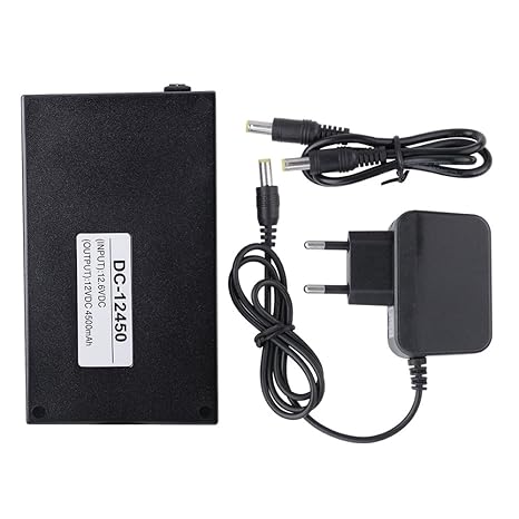 Litehaus 4500mAh Lithium Ionen Akku Pack 12V DC Flammenhemmende Hülle Hochleistungs Akkupack mit Stecker für CCTV Modellbau R