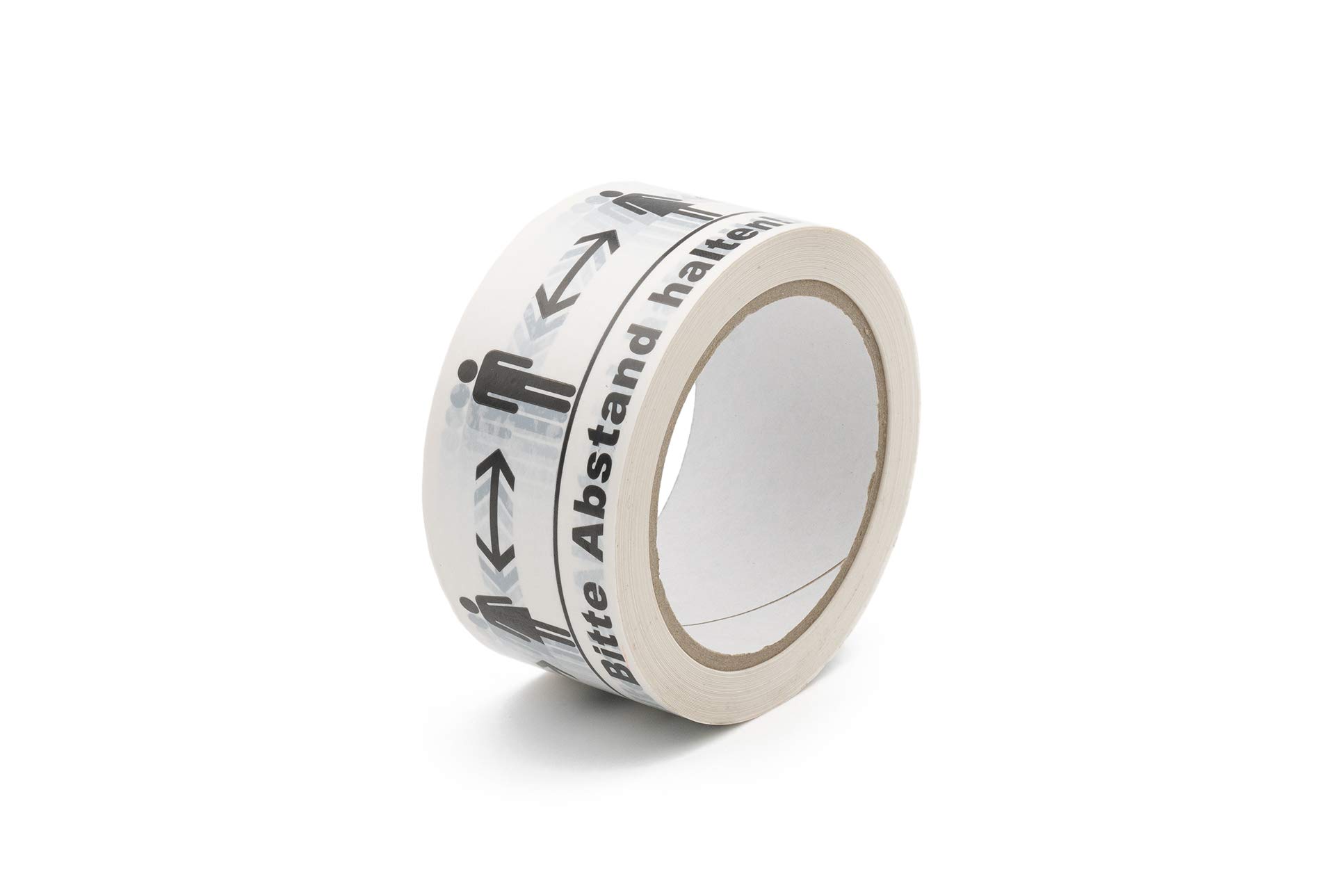 IKS COV-01 F24 Please Keep Distance Tape, White