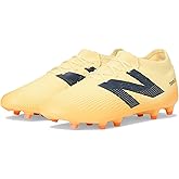 New Balance Unisex-Adult Tekela Magique FG V4+ Soccer Shoe, Parchment/Clementine/Hot Mango, Men 9 M/Women 10.5 W