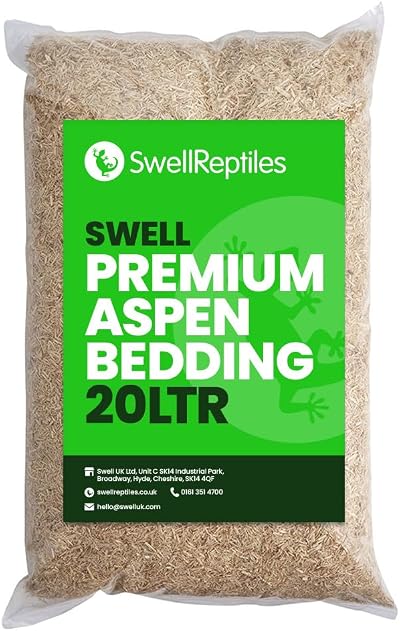 Swell Reptiles Aspen Bedding 20 Litres Premium Substrate