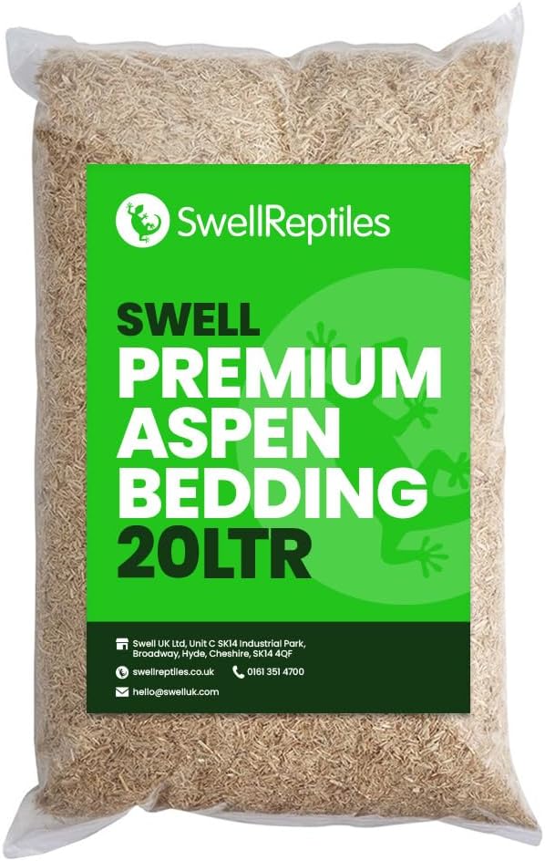 Swell Reptiles Aspen Bedding 20 Litres Premium Substrate