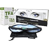 The Eye Doctor Premium Treatment Bundle - Reusable Hot Cold Eye Compress & 20x Single Use Tea Tree Eyelid Wipes for Dry Eye, Blepharitis & MGD - Microwave Safe Mask