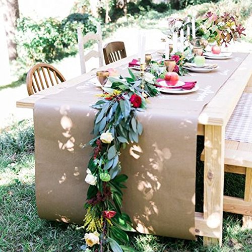 image for RUSPEPA Brown Kraft Paper Roll - 48 Inch x 100 Feet - Perfect for Gift