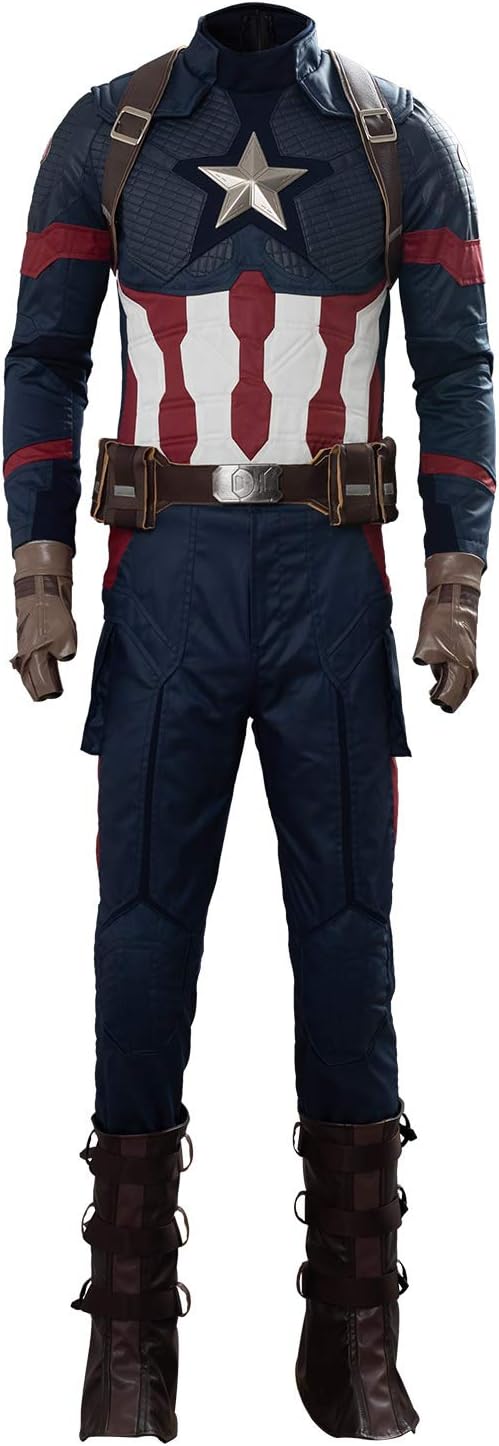Mens Captain Cosplay Costume Halloween Adult Super Outfits