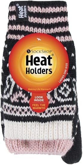 Twist Purple fingerlos Einheitsgr/&ouml;/&szlig;e Gr Einheitsgr/&ouml;/&szlig;e Heat Holders Heatweaver Damen Thermohandschuhe f/&uuml;r den Winter