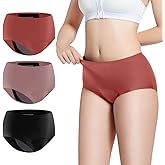 Carer Leak Proof Underwear for Women Washable Incontinence Underwear for Women 150ml Super Absorbent Bladder Leak Panties for Incontinence Postpartum Bladder Leakage Protective Panties 3 PCS, X-Large