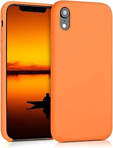 kwmobile TPU Silicone Case Compatible with Apple iPhone XR - Soft Flexible Rubber Protective Cover - Cosmic Orange