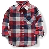 Men & Boy Button Down Shirt Kid Flannel Shirt Toddler Buffalo Plaid Shirt Boys Western Shirts Long Sleeve Father Son Shirt