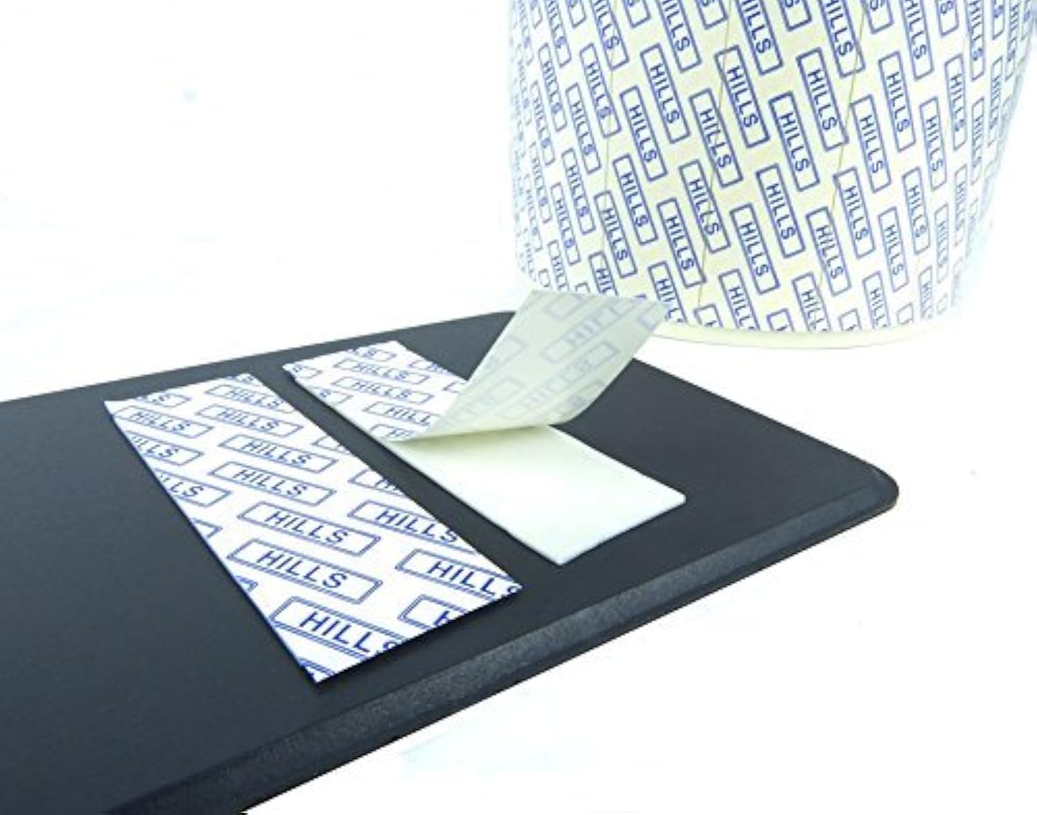 Hills Number Plate Adhesive Pad with Double Sided Sticky Stripes in Pack of 24