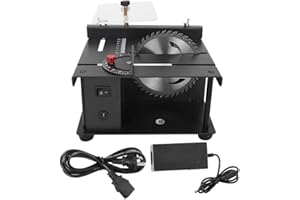 Sliding Compound Miter Saw,Multifunctional Mini Rotorazer Sliding Table Saw,Bevel Cuting(0-90°),Extensible Table,3000rpm,Cutt