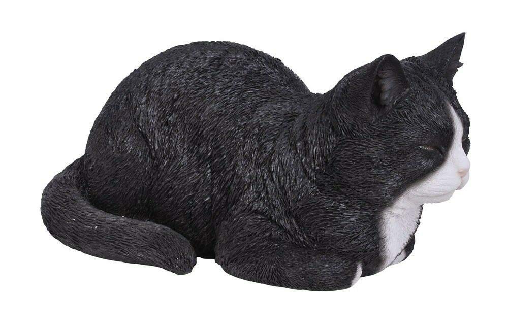 Vivid Arts Dreaming Cat Ornament - Black and White