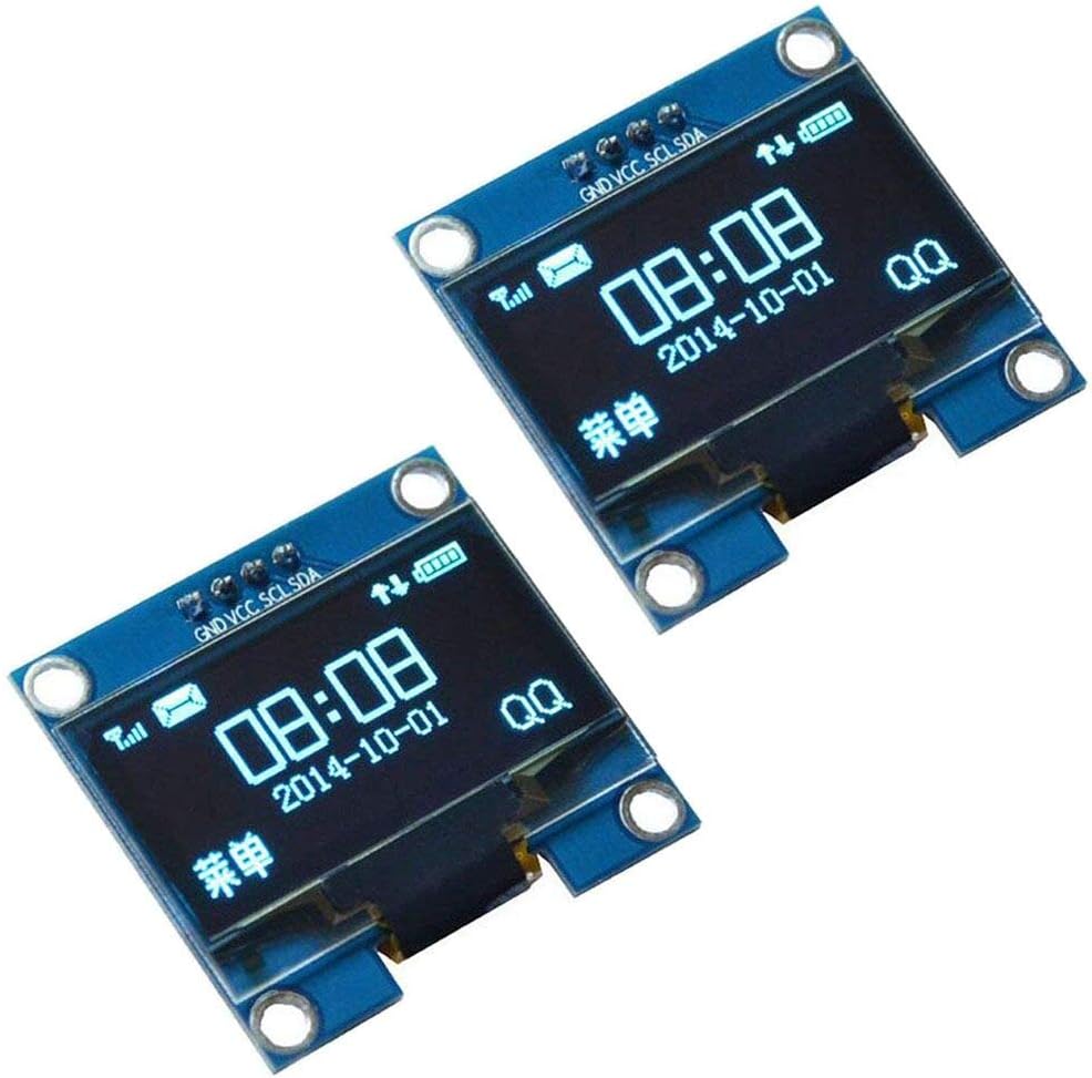 DollaTek 2Pcs 1.3" IIC I2C Serial 128x64 SSH1106 OLED LCD Display LCD Module for Arduino AVR PIC STM32 - Blue font