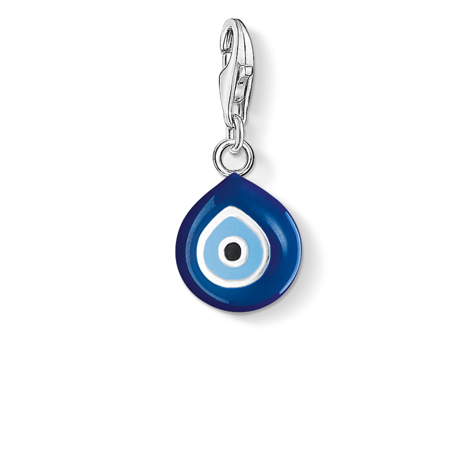 Thomas Sabo Charm pendant Nazar's eye 925 Sterling Silver, Blue, Black Enamelled — image 1