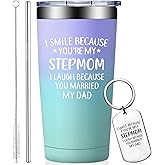 Grifarny Stepmom Gifts from Stepdaughter, Daughter, Son - Mothers Day Christmas Birthday Gifts for Stepmoms, Step Mom, Stepmother - Stepmoms Tumbler Cup 20oz