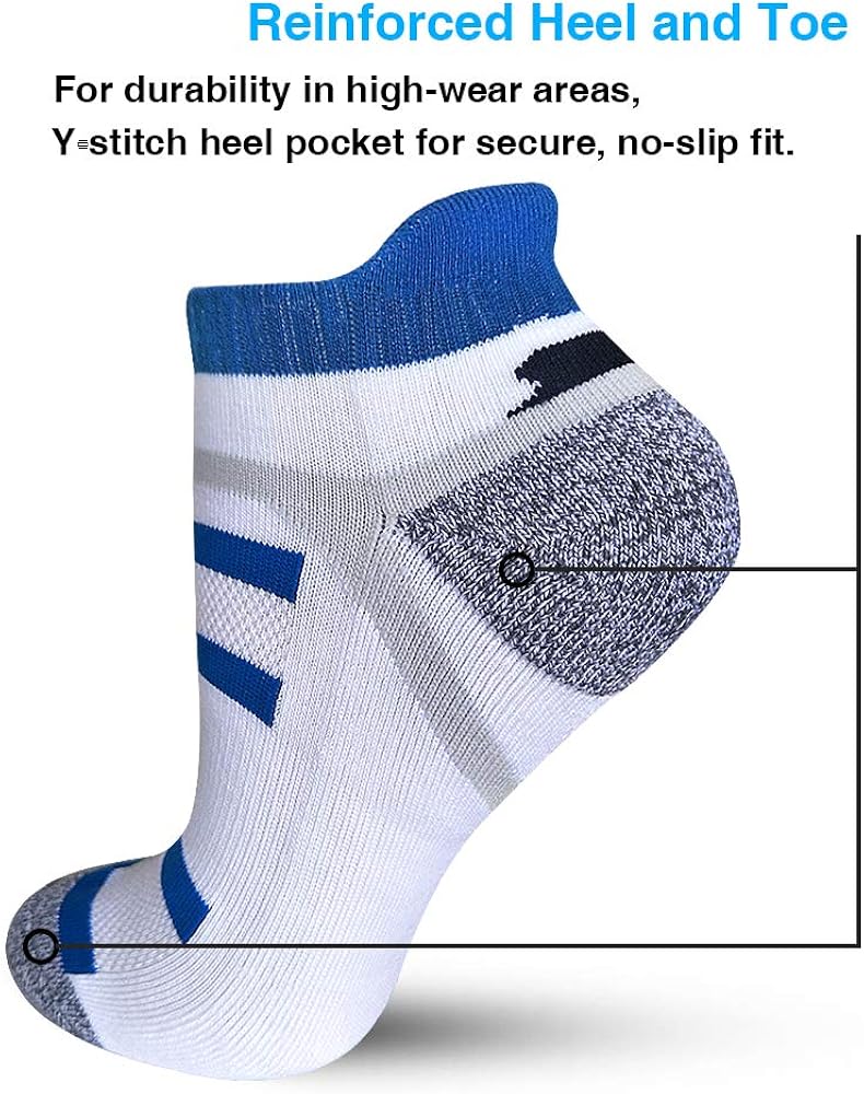 BERING Women's Performance Athletic Running Socks (6 Pack): Clothing