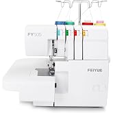 FEIYUE FY505 Serger Overlock Machine, 2/3/4 Thread Capability | Built-in Rolled Hem, Durable Heavy-Duty Metal Frame, Adjustable Differential Feed
