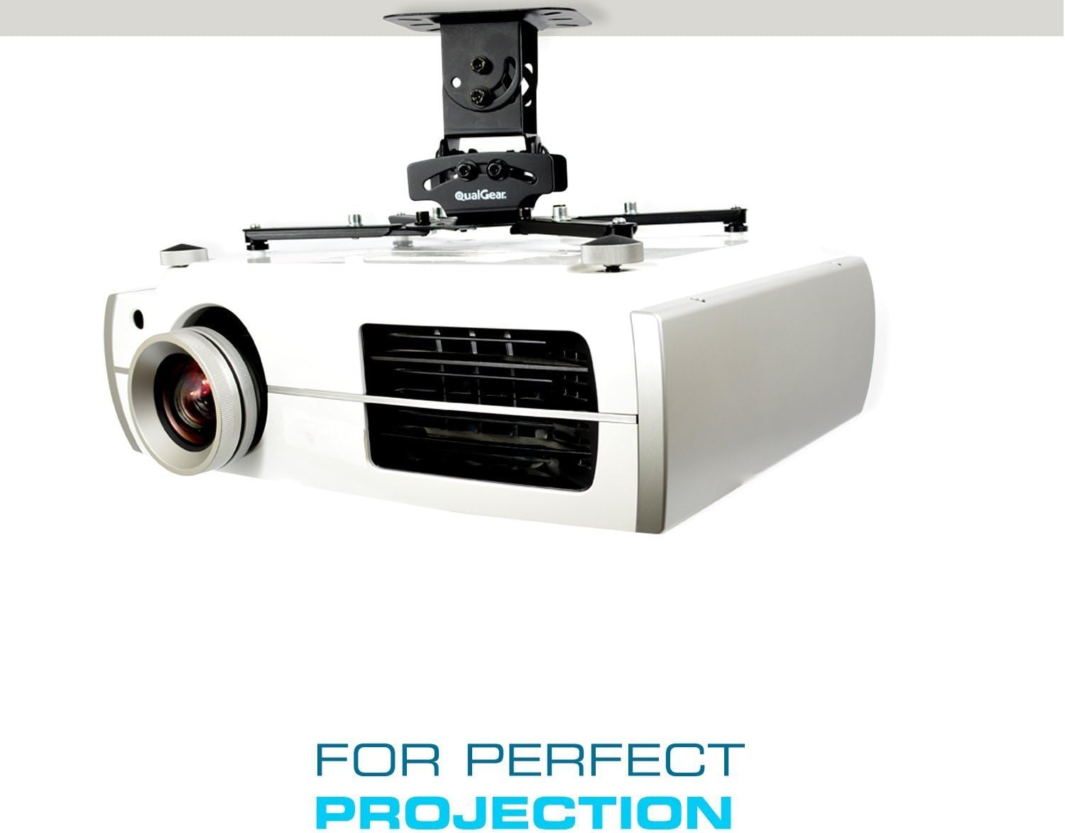 QualGear PRB-717-WHT Universal Ceiling Mount Projector Accessory : Video Projector Mounts : Office Products