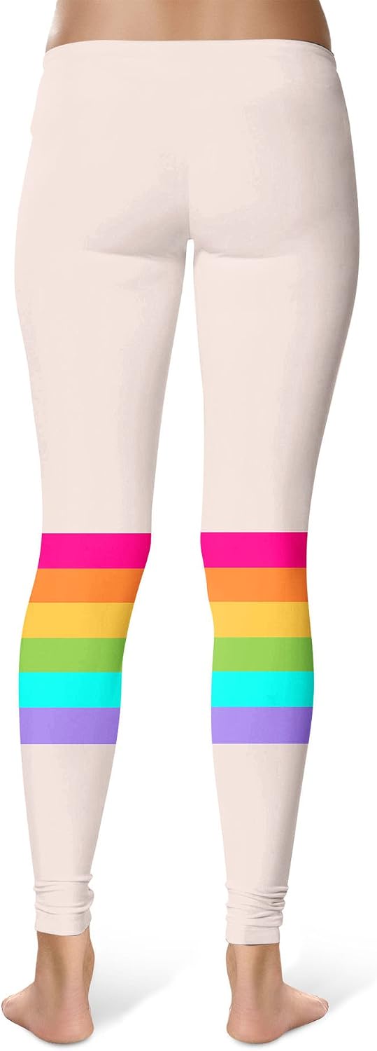 Full Length Mid/High Waist Rainbow 