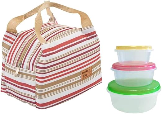 OSE Lunch Box isotérmica con 3 Cajas de conservación: Amazon.es: Hogar
