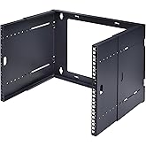 StarTech.com 2-Post 8U Wall Mounted Rack, Adjustable Depth up to 16in, for 19-inch Server/Data/Networking Equipment, Max 88lb