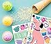 Dog Wall Decals for Girls - Cupcake Cute Pink Decor Stickers for Kids - Wall Decor Stickers for Kids - Baby Decals Dog [>45 Art Baby Bedroom clings]