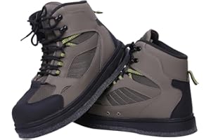 Raprance men's Fishing Wading Boot Felt and Rubber Cleated Outsole for Fly Fishing