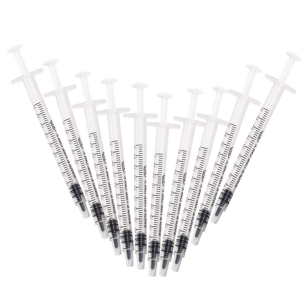 1ml Syringes with Caps (Pack of 50pcs)