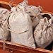 YUKUNTANG Burlap Bags, 20 Pcs Wedding Party Jewelry Favor Gift Candy Drawstring Pouch Burlap Sacks for Arts, Crafts, Presents, Snacks, Christmas, Thanksgiving (5