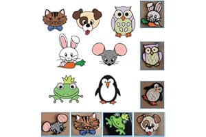 Yosoo 3D Printer Drawing Paper, 20PCS 40 Cartoon Patterns Printing Paper 3D Drawing Templates Painting Graffiti Template for 