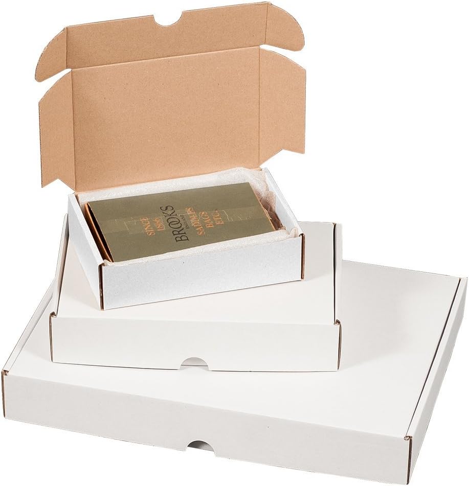 Versandtaschen Aus Wellpappe, 22,9 X 10,2 X 7,6 Cm, Kraft, 50 Stück
