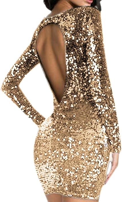 Robe dos nu paillettes Clearance