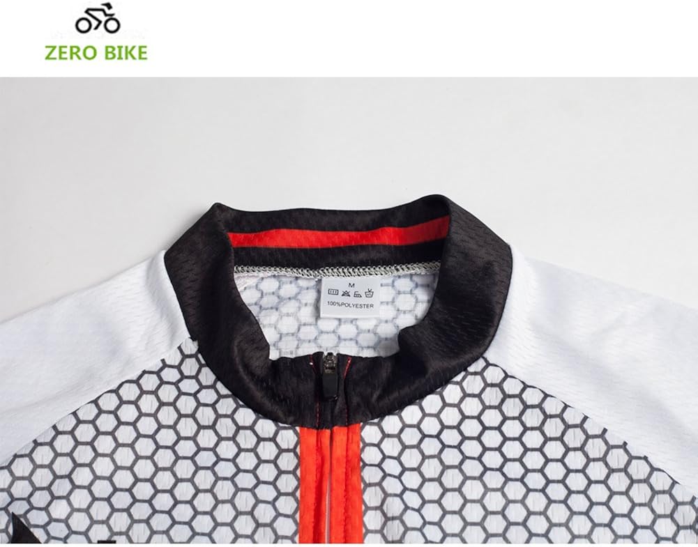 ZEROBIKE Men Breathable Quick Dry Comfortable Short Sleeve Jersey + Padded Shorts Cycling Clothing Set Cycling Wear Clothes: Clothing