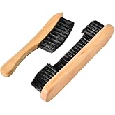 Tiekerbilir Billiards Pool Table and Rail Brus, Wooden Pool Table and Rail Brush Set, Billiard Pool Table Nylon Bristle Brush 9" Natural Wood Handle - Billiards Pool Snooker Accessories
