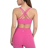 YITTY Active Women's Ultraluxe Strappy Medium Impact Bra, Athleisure, 4-Way-Stretch