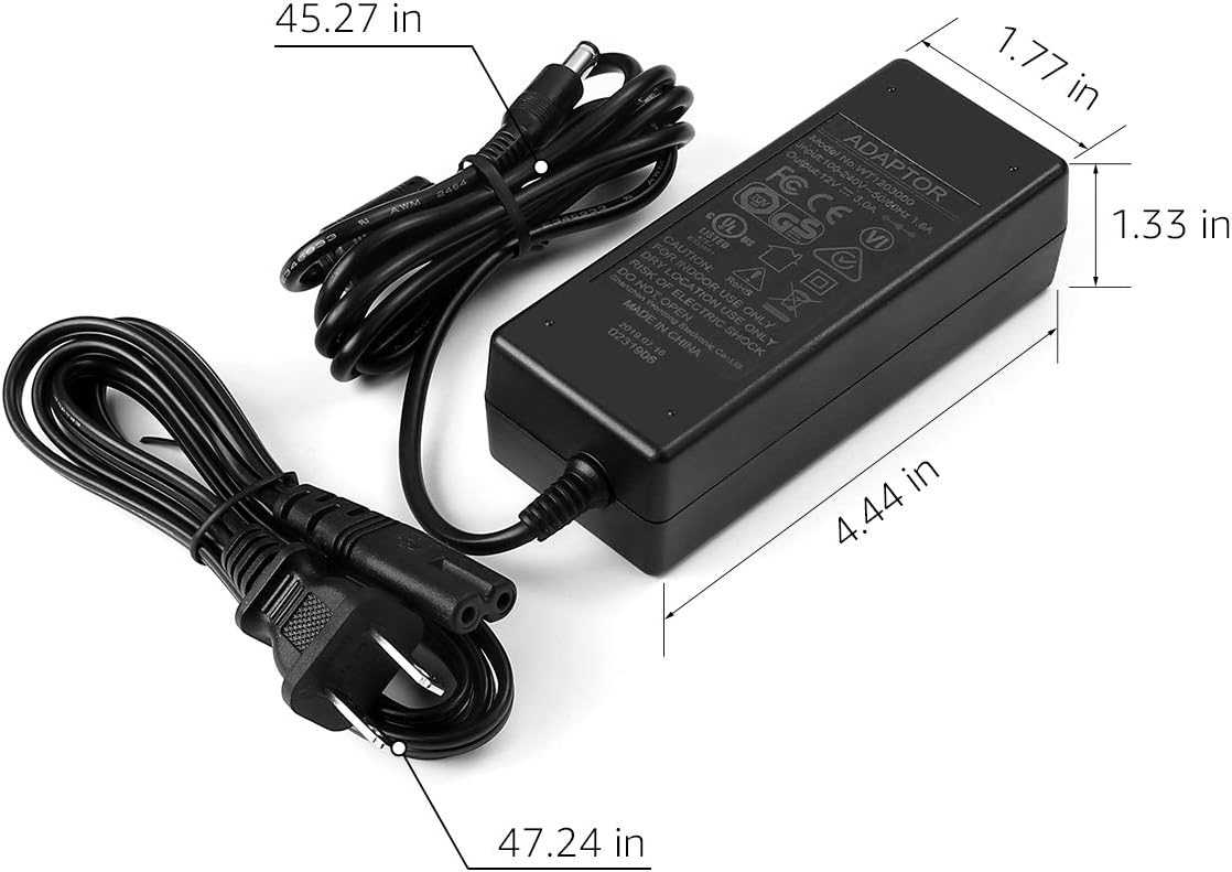 LE Power Adapter, UL Listed, 3A, 120V AC to 12V DC Transformer, 36W Power Supply, US Plug Power Converter for LED Strip Light and More - Led Household Light Bulbs - 