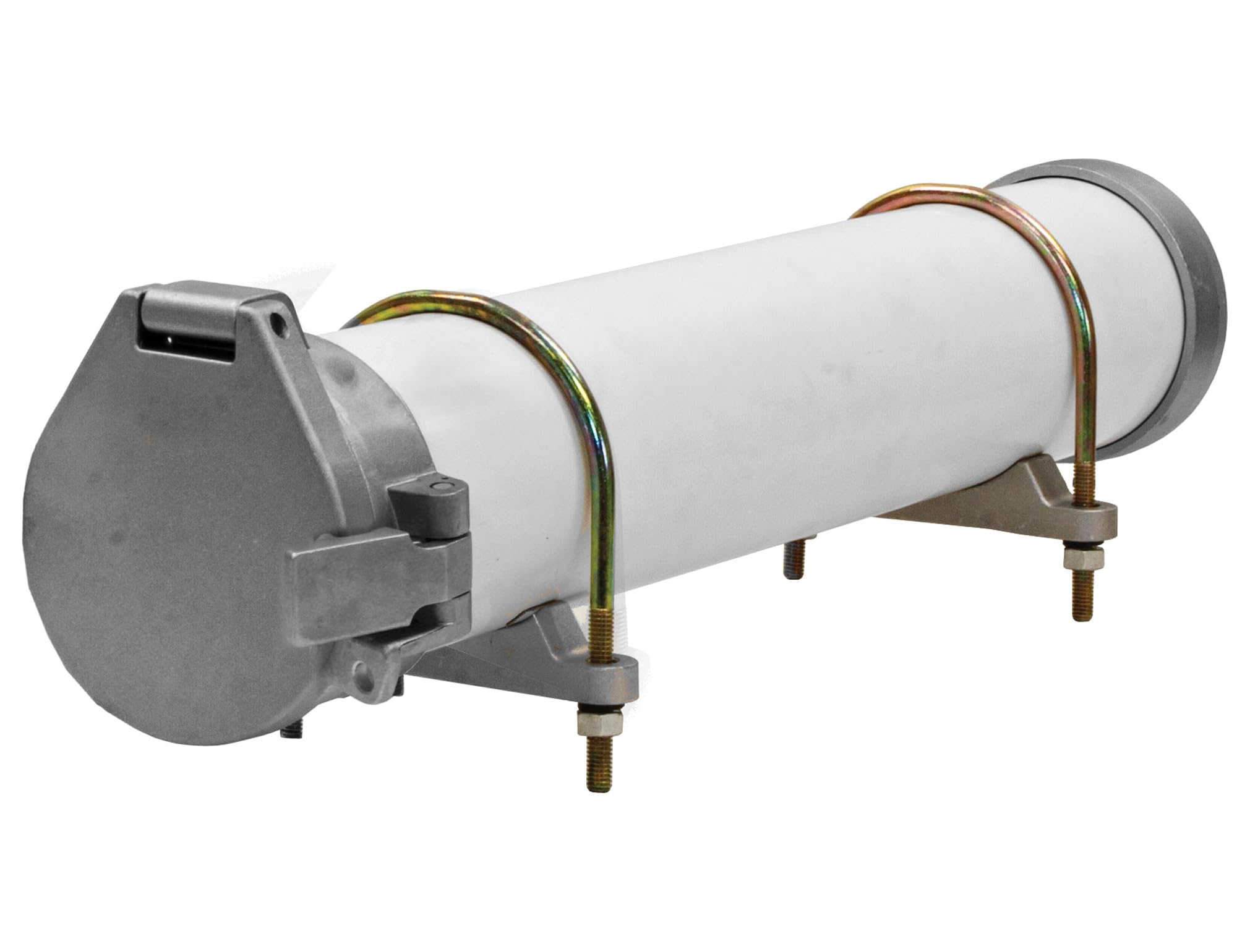 Buyers Products CC400 PVC Conduit Carrier Kit, 4 Inch Diameter, Mounting Hardware Included, Spring-Loaded Latch, Weather-Resistant Door Gasket