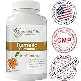 Naturalia Vita Turmeric Curcumin Supplement With BioPerine – Natural & Healthy 600mg Turmeric Root For Joint Pain Relief & Health Support, Advanced Non-GMO Formula For Faster Absorption – 60 Capsules