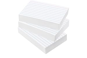 300 PCS Index Cards 3x5 Ruled - Goefun White Lined Note Cards 3 x 5 Flashcards for Studying, Note Taking and To Do List