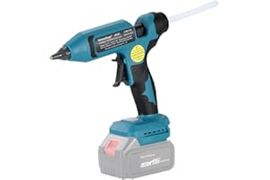 HEIMERDINGER 100W Cordless Hot Glue Gun for Makita 18V Battery, Digital Display Temperature Adjustable Heavy Duty Glue Gun with LED Light for DIY Crafts & Construction