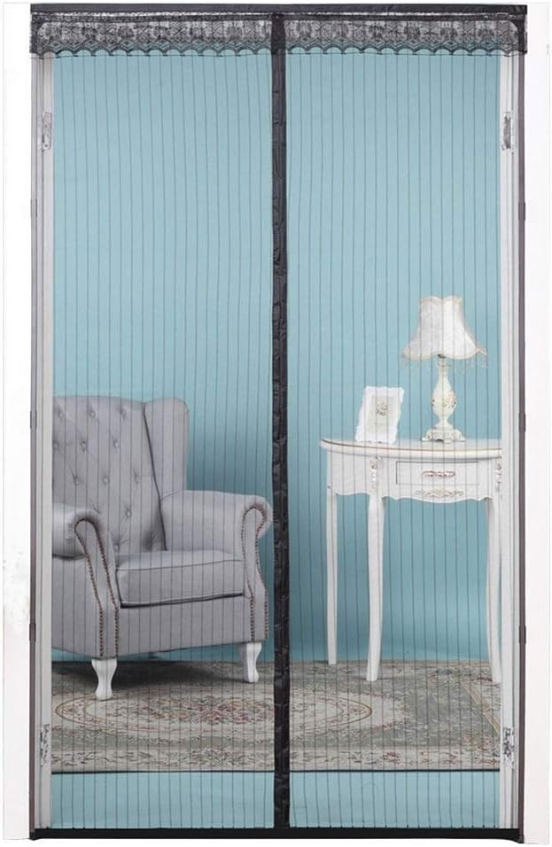 QU Mosquito Mosquito Curtains Anti-mosquito Curtains, Magnetic Screen Door Porch Living Room Rails Dustproof Anti-mosquito Mute Soft Curtain Size Adjustable (size: 220x130cm) Mosquito