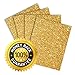 MiPremium Glitter Gold Heat Transfer Vinyl HTV, Glitter Iron On Vinyl (Pack of 4 Sheets), for T Shirts Sports Clothing Other Garments & Fabrics, Easy to Cut Press & Apply Gold Glitter Vinyl (Gold)