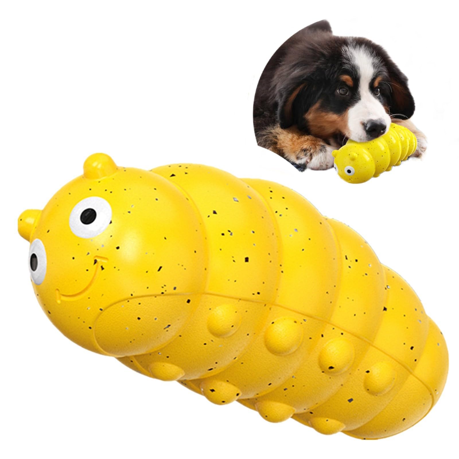 Photo 1 of GUIASIPULE Indestructible Dog Toy for Aggressive Chewers, Extremely Tough Dog Toy for Large Breeds, Durable and Tough Latex Toy for Medium/Large Breeds,Gifts for Dogs,Yellow