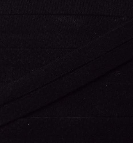 3 m Jersey Einfassband Trikot elastisch 20 mm vorgefalzt schwarz