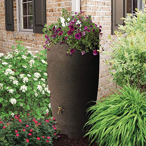 Algreen Gutter Downspout Diverter Kit + 80 Gallon Rain Water Collection