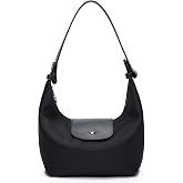YDF Mini Nylon Crossbody Bag for Women, Convertible Crescent Shoulder Purse | 2 detachable straps for 3-way carry; magnetic flap and wide zip opening; fits a 6.9-inch phone and daily essentials