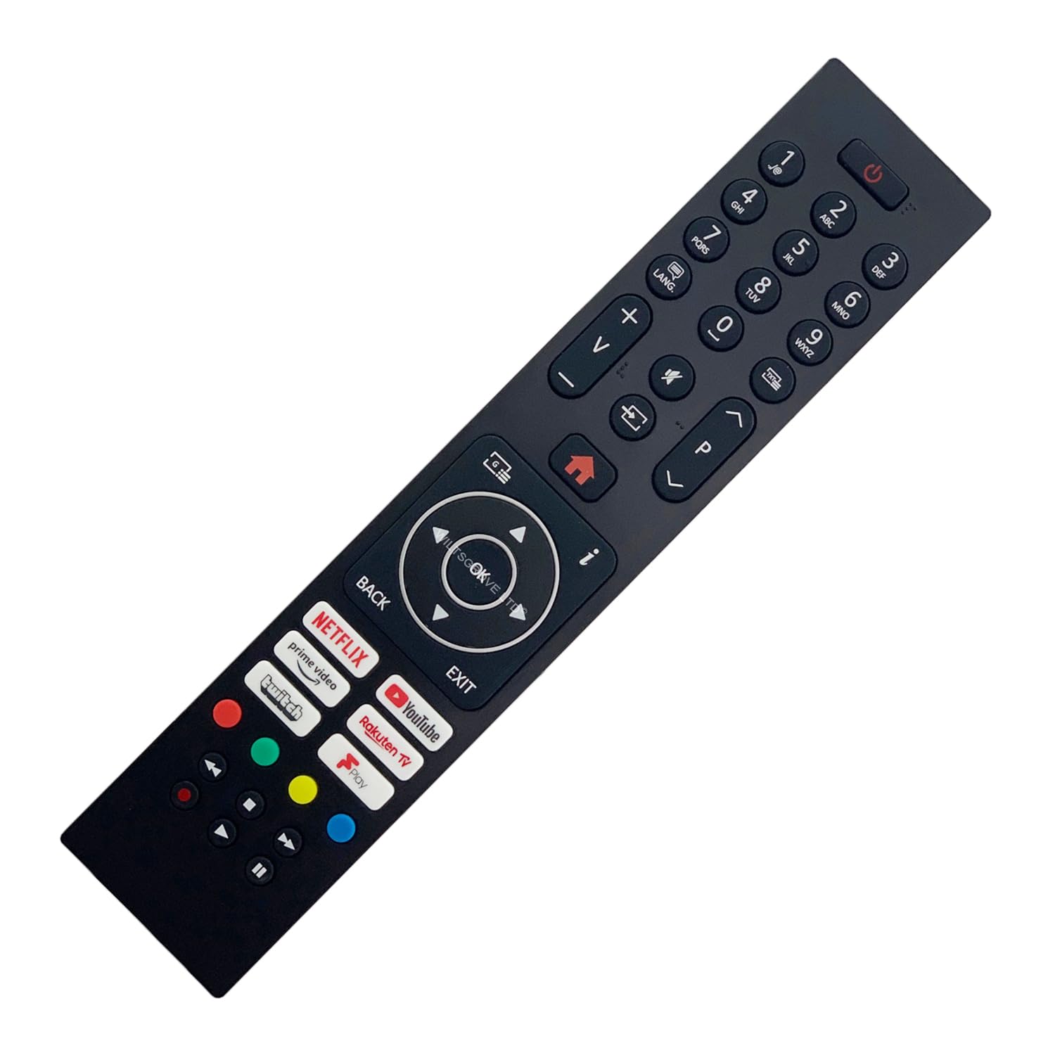 121AV Original RC45137P TV Remote Control Compatible with Logik/Nordmende/Techwood L32SHE22 ARTX55UHD 65AO11UHD Smart HD HDR LEDs