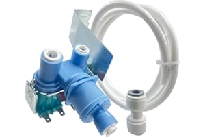 YIGIAO W10408179 2304757 2205762 Refrigerator Water Inlet Valve for Whirlpool, Kenmore, Maytag, KitchenAid, Amana, Ikea Fridge, Replacement Parts W10408179VP, 2188746, 2186486, 2315534, 4389177, 2188708