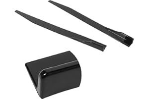 FAUITAY Car Side Skirt,2pcs Side Skirt Splitter Lip Winglet Diffuser Universal 120cm 47.2in Glossy Black