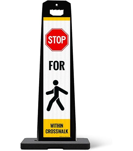 STOP us サイン STOP FOR PEDESTRIAN, MUTCD COMPLIANT. Crossing Sign for